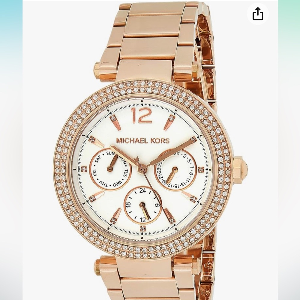 Rose gold michael Kors watch
